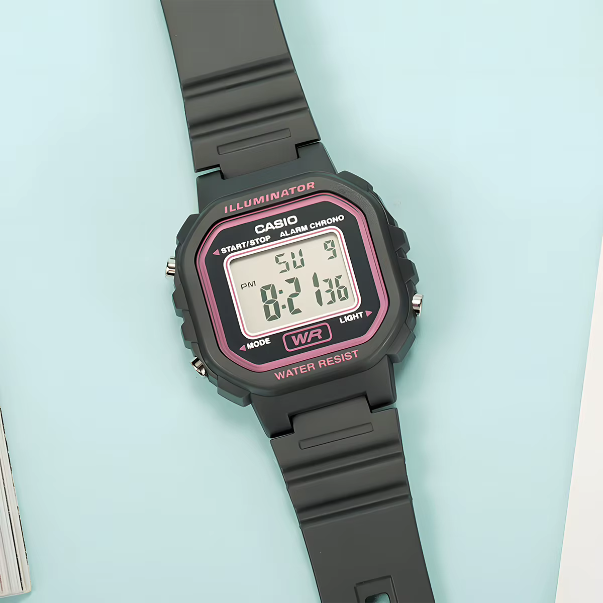 Montre Casio pour femme LED polyvalente tendance multifonctionnelle électronique relogio LA-20WH-8A