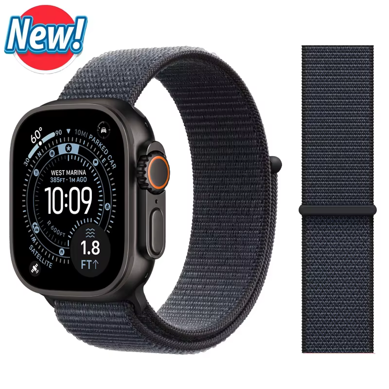 Boucle en Nylon officielle pour Apple Watch 11