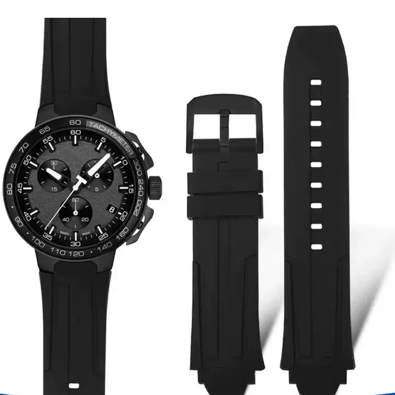 Pour Tissot 1853 vélo course série 18mm bracelet de montre en Silicone T111.417 T 111417 Un bracelet pour homme Bracelet étanche avec outils