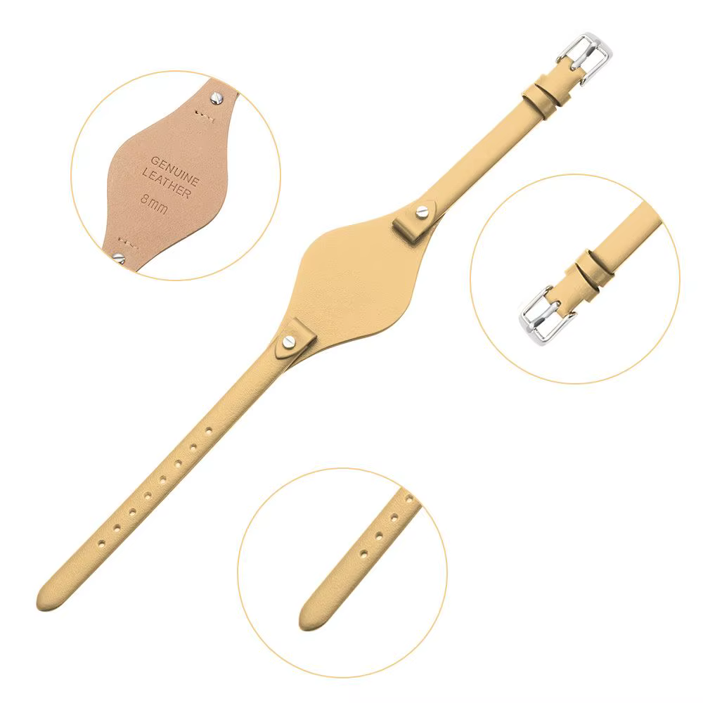 Bracelet de montre en cuir véritable