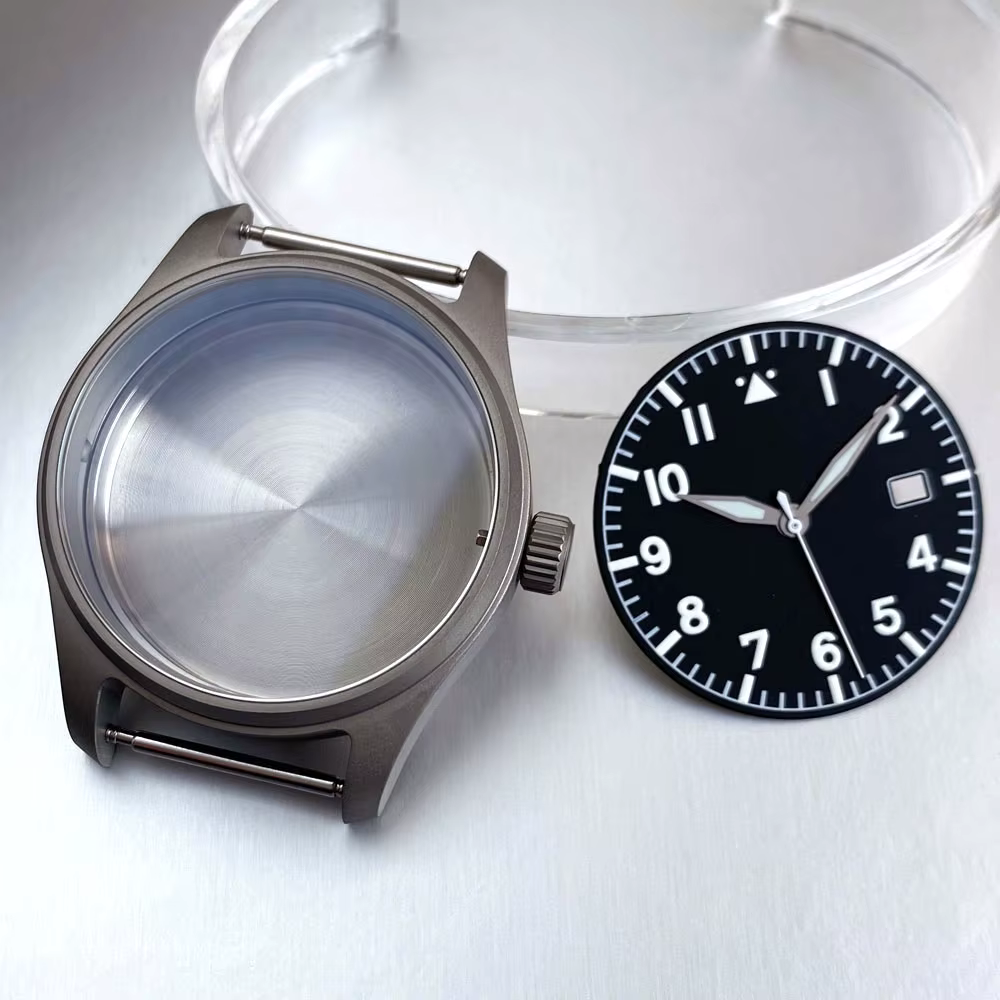 Boîtier de montre en titane pour hommes