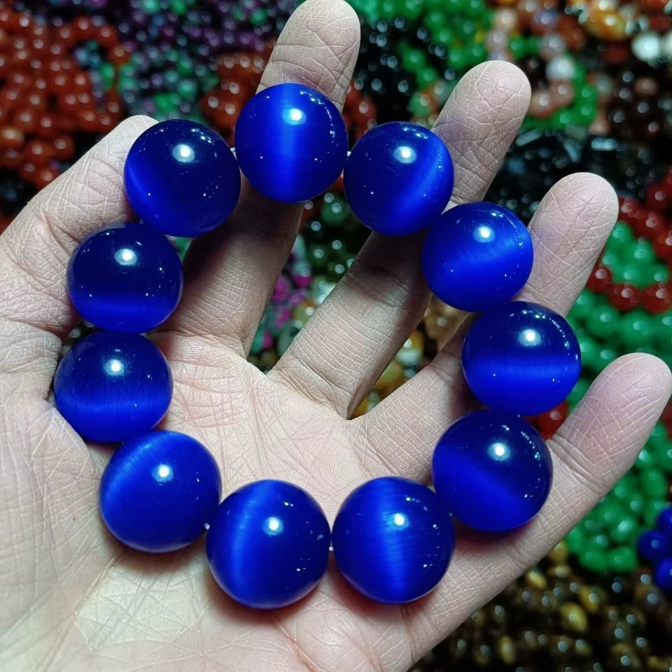 Bracelet de perles en opale colorée naturelle