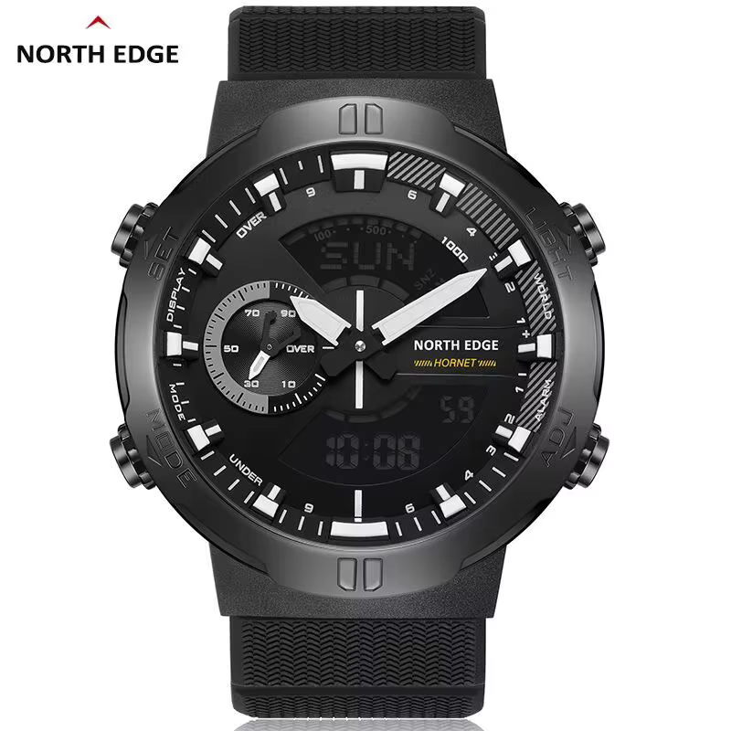 NORTH EDGE 2022 HORNET montre numérique pour hommes course à pied cyclisme montres de sport étanche 50M heure mondiale vitesse illuminateur montre-bracelet