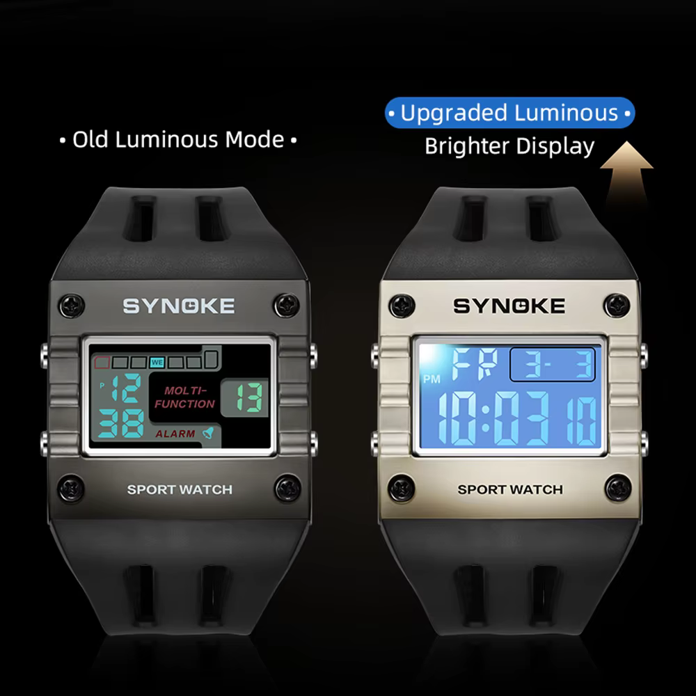 Montre de sport numérique pour homme SYNOKE