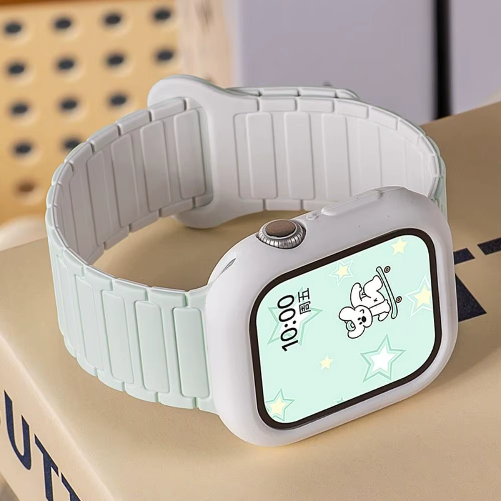 Boîtier + bracelet en Silicone pour Apple Watch 46mm 42mm 49mm 44mm 40mm 45mm 41mm pour iWatch série 11 10 9 8 7 6 5 4 SE 3 Ultra 3