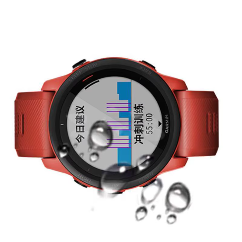Film de protection transparent en verre dur pour montre intelligente Garmin Endflats 3/2