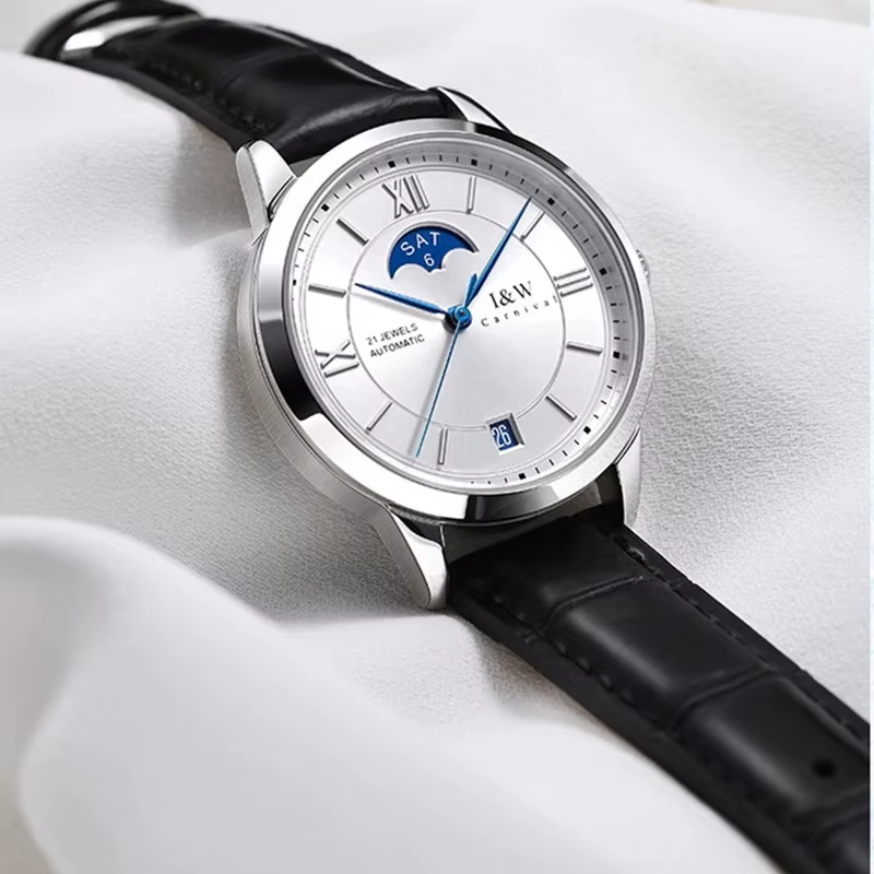 CARNIVAL marque de luxe montre mécanique pour femmes dames mode saphir mouvement automatique montres étanche Reloj Mujer