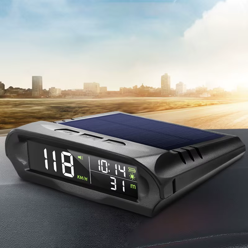 Compteur de vitesse GPS automatique avec charge solaire