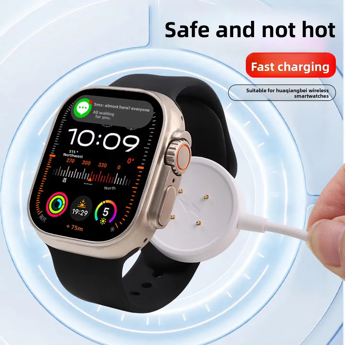 Chargeur pour montre connectée Huaqiangbei DW89 DW88 DW98 S12 S10 S8 Cellular Watch Ultra S9 Ultra2 CDS9 DS8 WK89 VP600 WTK89 GS29 CD99