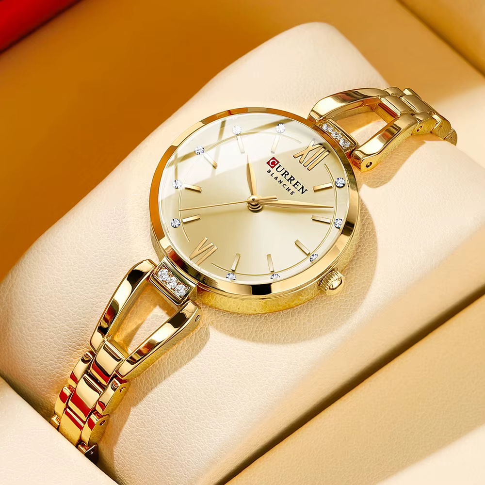 CURREN montres pour femmes mode élégante montre à Quartz originale pour Laides étanche en acier inoxydable Simple luxe usage quotidien