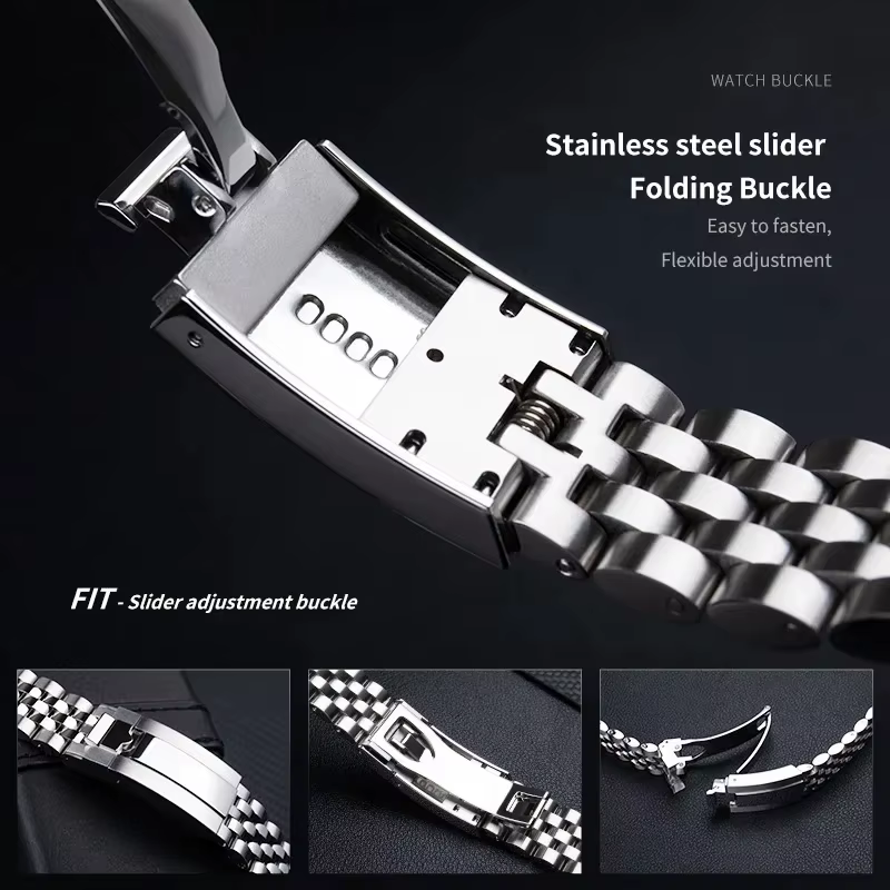 Bracelet de montre Jubilee en acier inoxydable