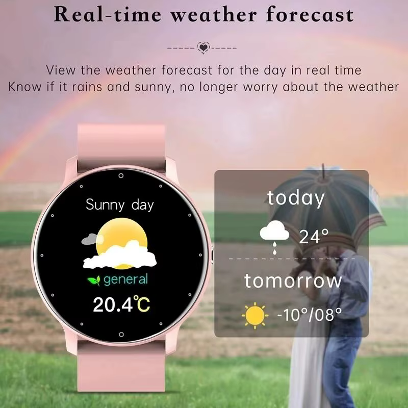 LIGE étanche femmes montre bracelet intelligent prévisions météorologiques en temps réel hommes montres sport dames