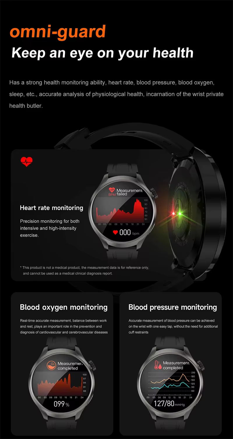 Montre intelligente 1.85 pouces grand écran DK69 Bluetooth appel surveillance de la santé AI boussole vocale hommes