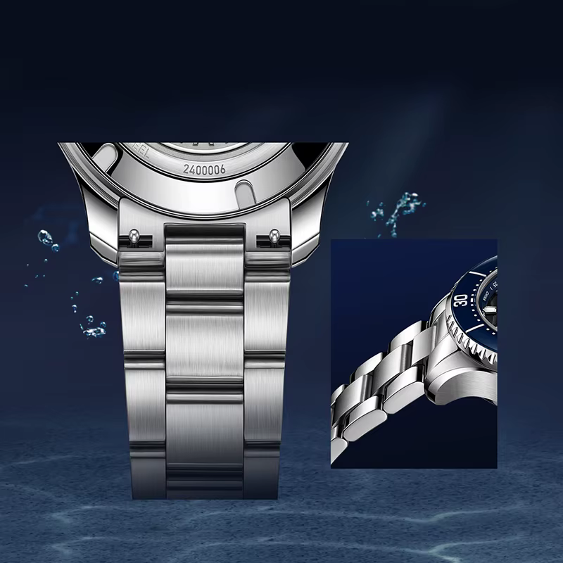 Seagull Mouette 43.5mm montre plongée 300M étanche automatique mécanique montre-bracelet Phase de lune luminescente hommes montres 1215 nouveau 2025