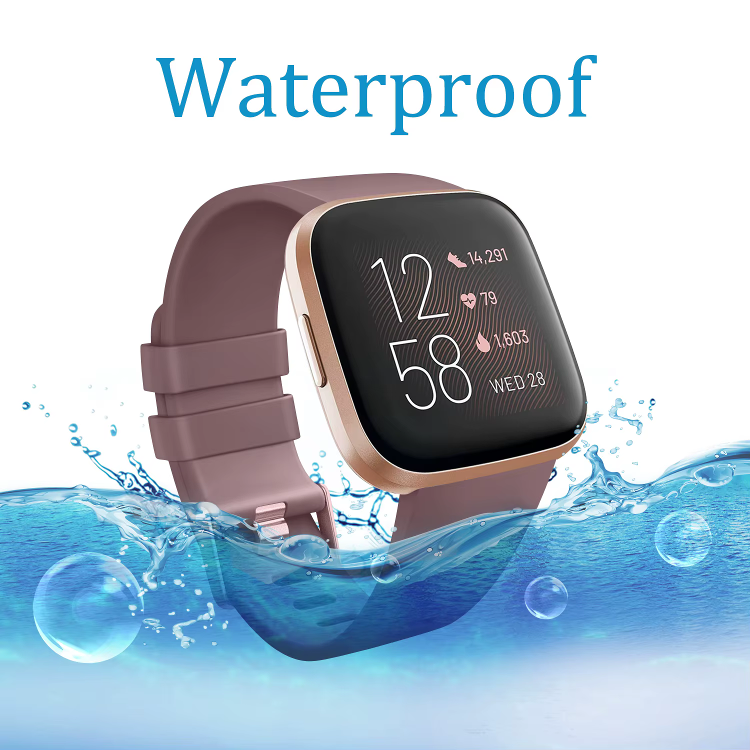 Bracelet de montre en TPU souple pour Fitbit Versa 1/Versa 2/Versa Lite