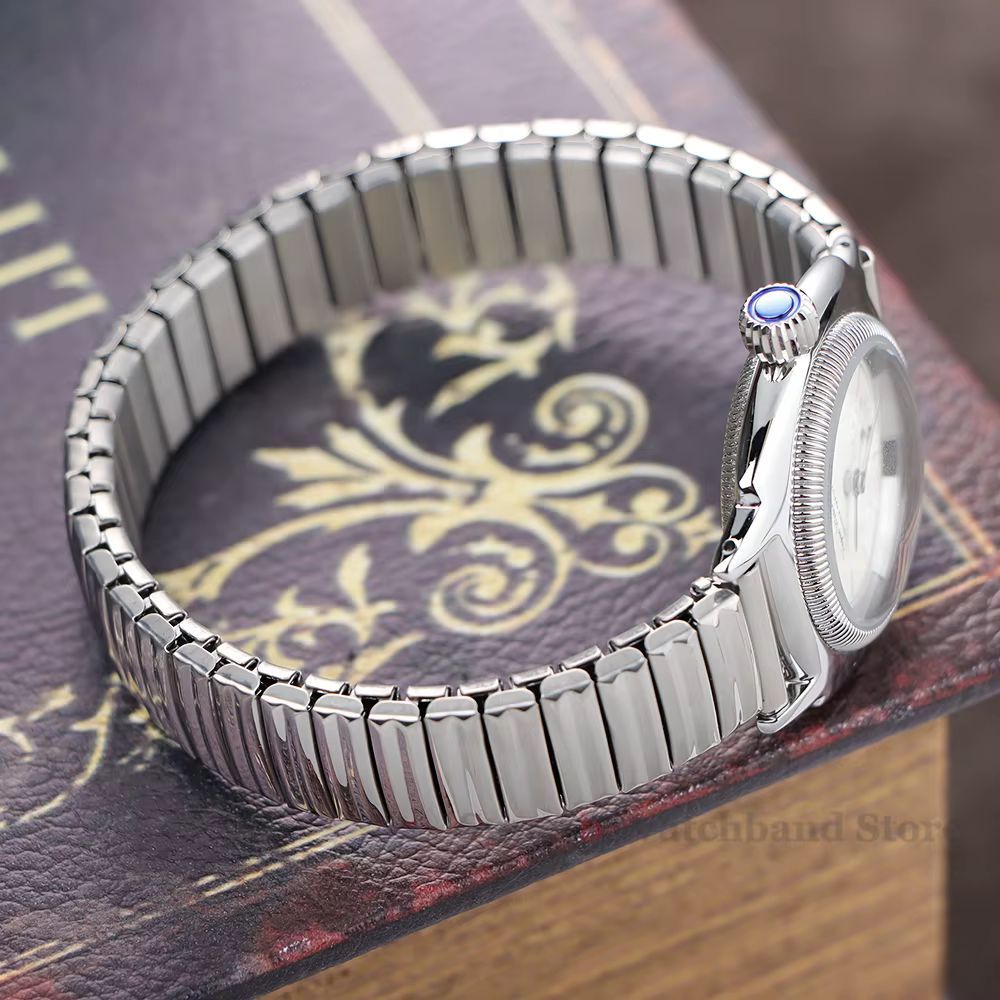 Bracelet de montre élastique extensible en acier inoxydable