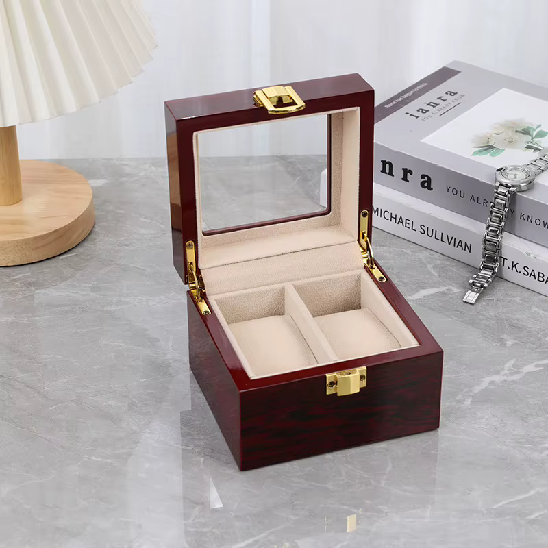 Organisateurs de montres de luxe en bois pour hommes et femmes