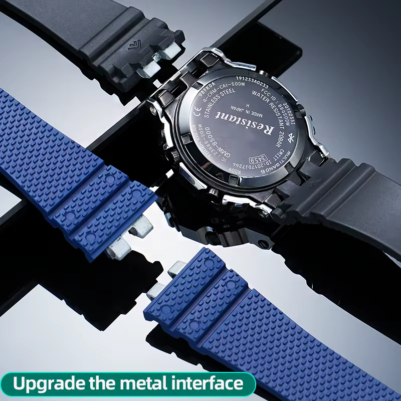 Bracelet en caoutchouc fluoré amélioré pour Casio G-SHOCK GMW-B5000 GM-B2100