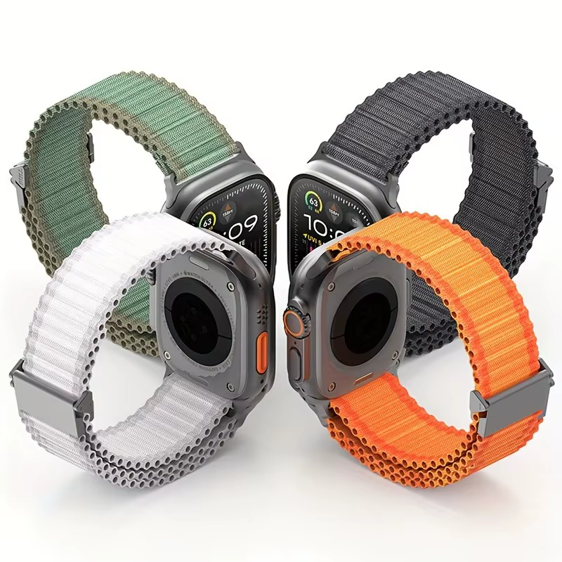 Bracelet Trail Loop en nylon pour Apple Watch Ultra 3 2 49mm 44mm 46mm 45mm 40mm 42mm