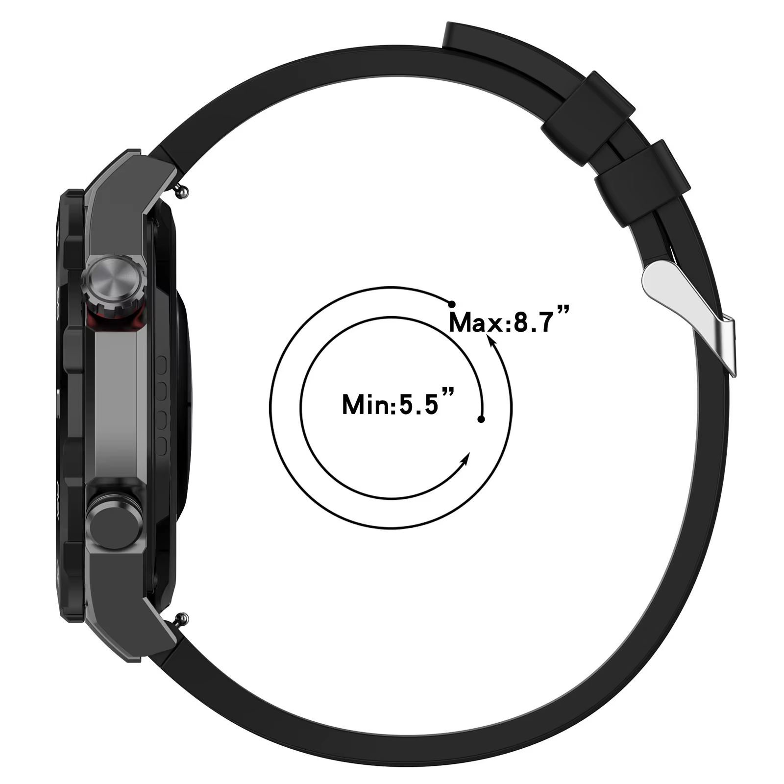 Bracelet en Silicone d'origine pour Huawei montre ultime/GT 5 4 46mm/GT 5 Pro 46mm Smartwatch