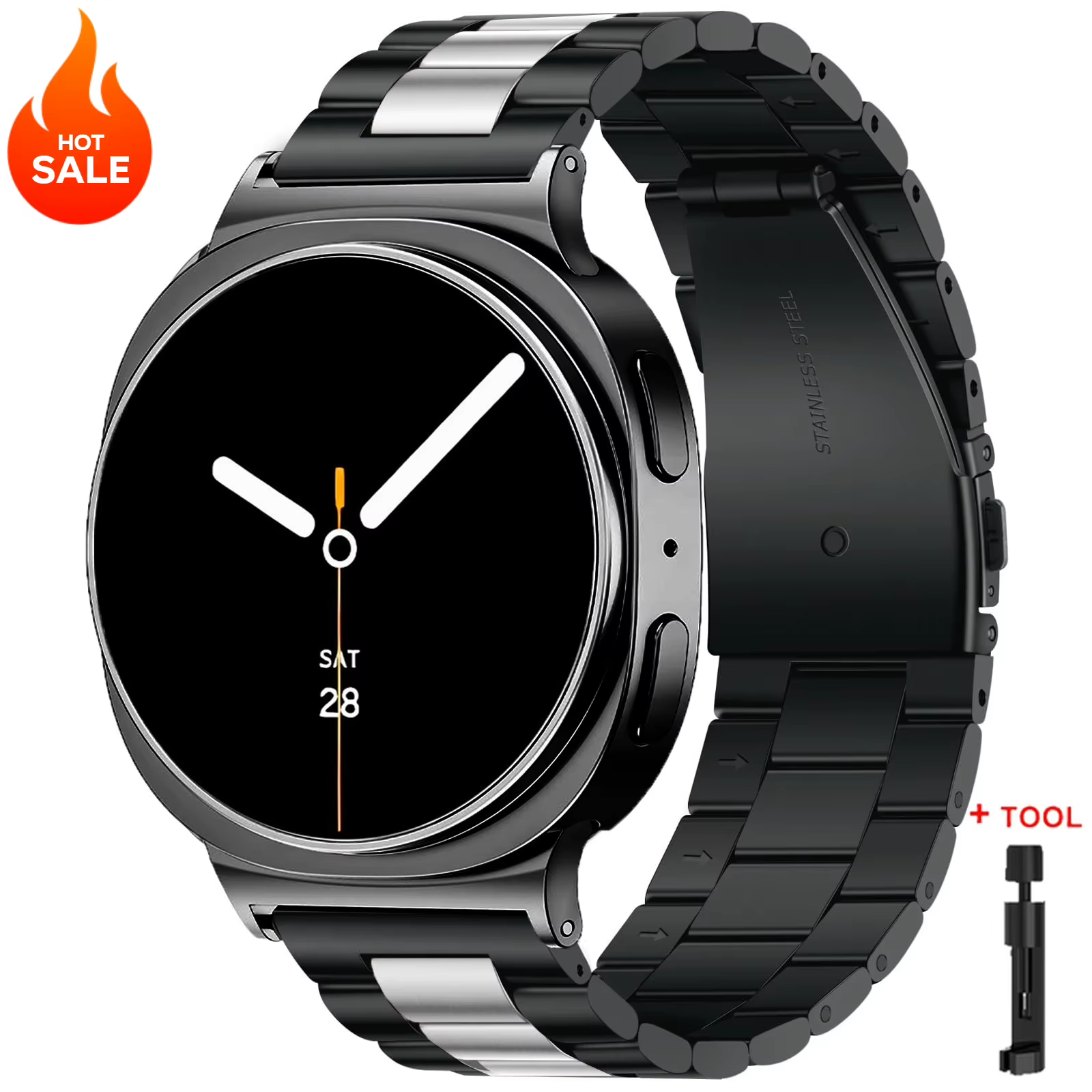 Bracelet en métal pour Samsung Galaxy Watch 8 40mm 44mm 8 classique 46mm