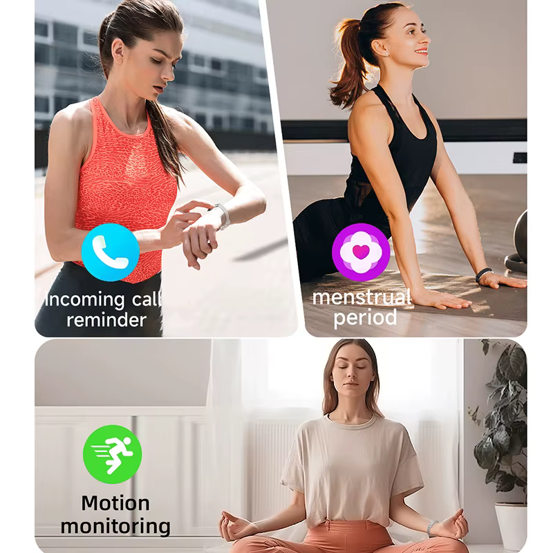 Nouveau Bracelet intelligent de santé hommes femmes Fitness bande de sport Test de stress moniteur HRV podomètre étanche montre intelligente pour Android iOS