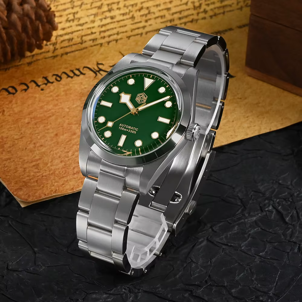 San Martin Vintage 36mm BB36 explorer série d'escalade luxe hommes montre Couples Sport montres automatique mécanique 10Bar Relogio