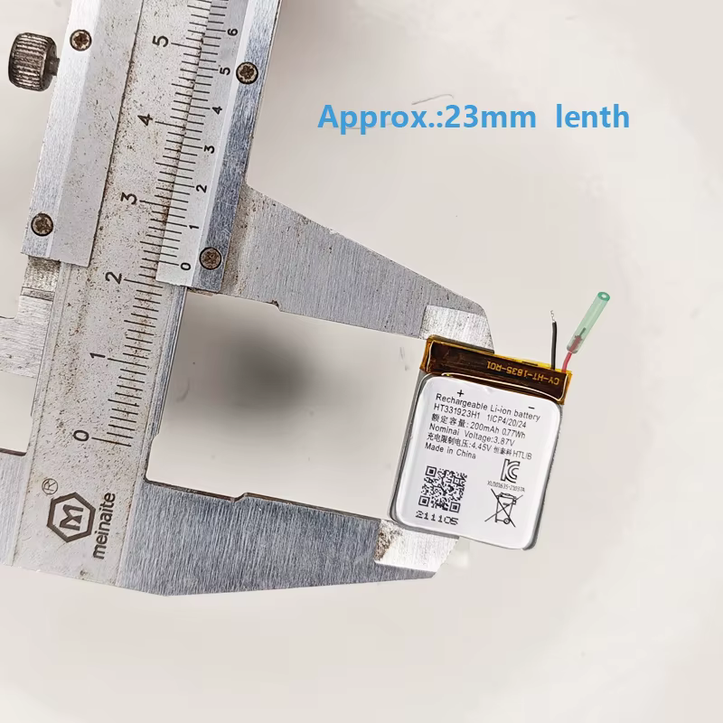 Batterie originale de remplacement 200mAh HT331923H1 331923 3.87V 361-00130-00 pour montre connectée Garmin Vivomove Luxe