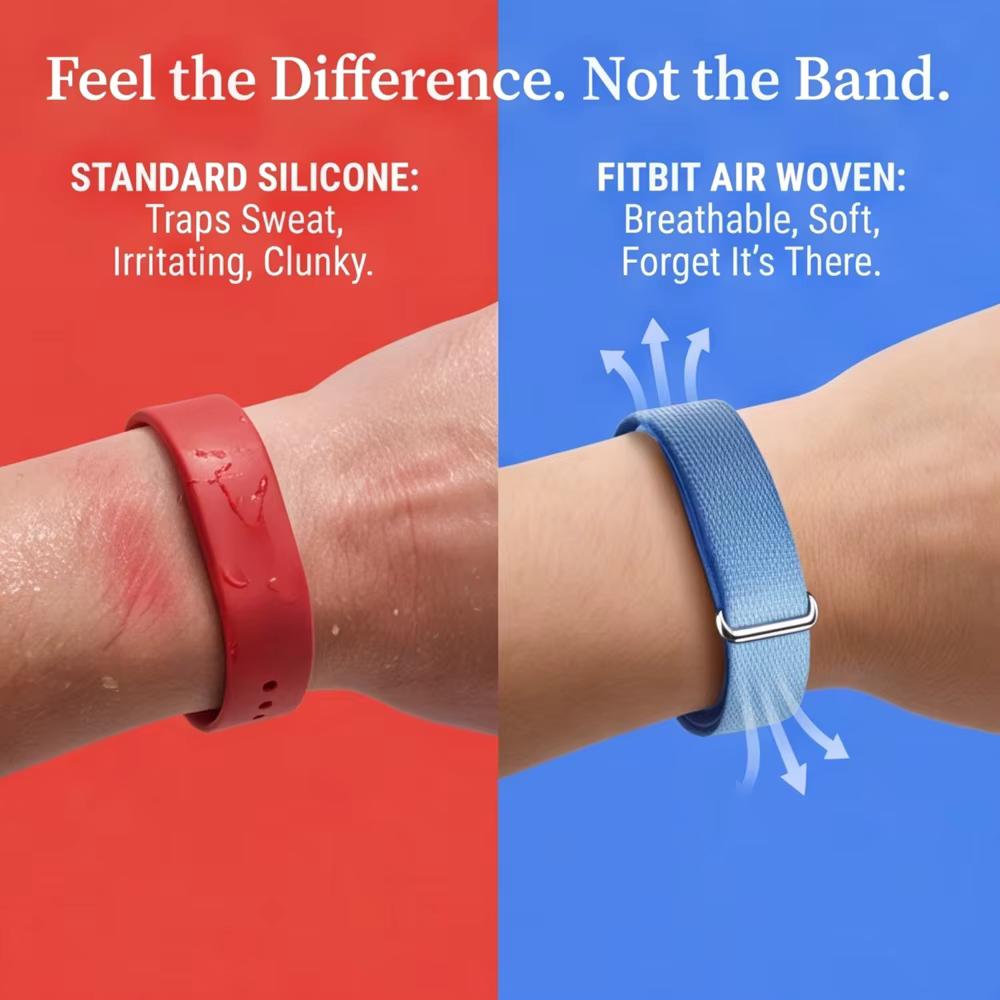 Bracelet de montre tressé en nylon pour Google Fitbit Air