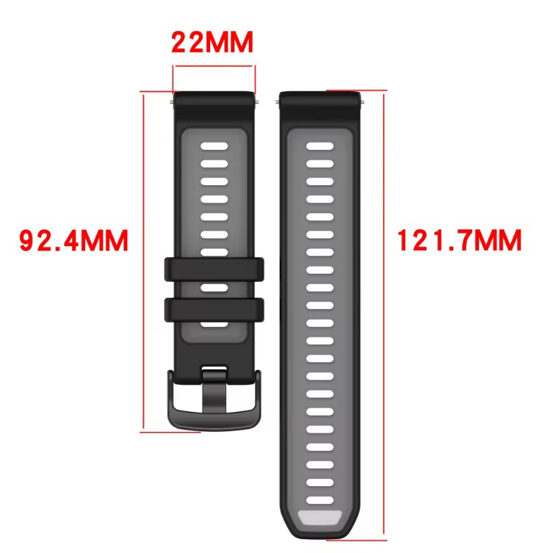 Bracelet en Silicone pour Garmin Forerunner 970 965 955 945 935, bicolore, officiel, respirant, confortable, accessoires