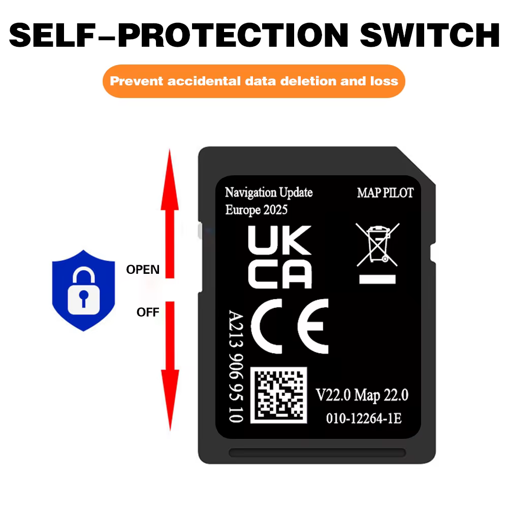 Carte SD de navigation GPS Garmin NTG5.0 A2139069510 pour Mercedes Classe C, E, V, X et GLC – Dernière version 2026 V22