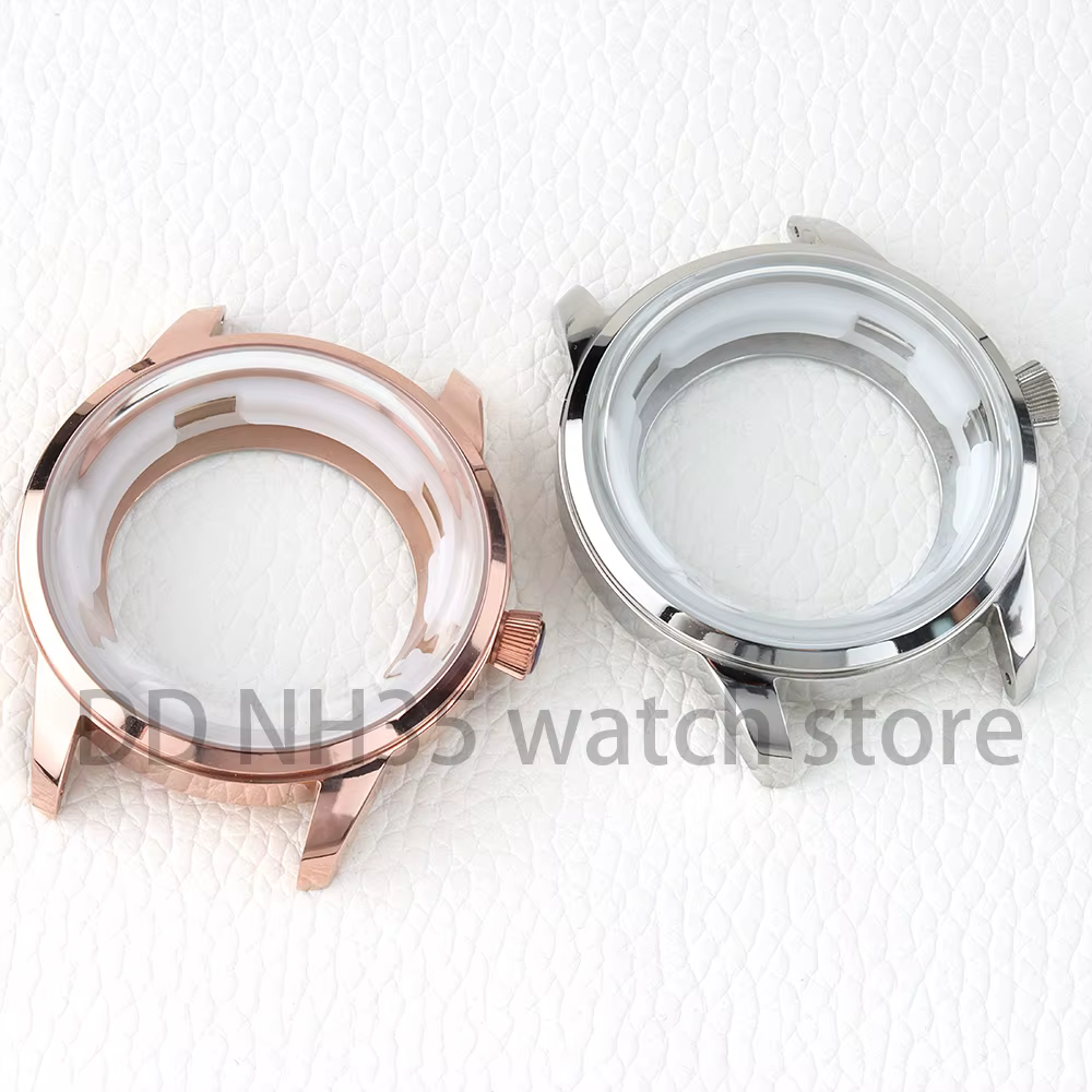 Boîtier de montre en verre arqué 40mm Nh35