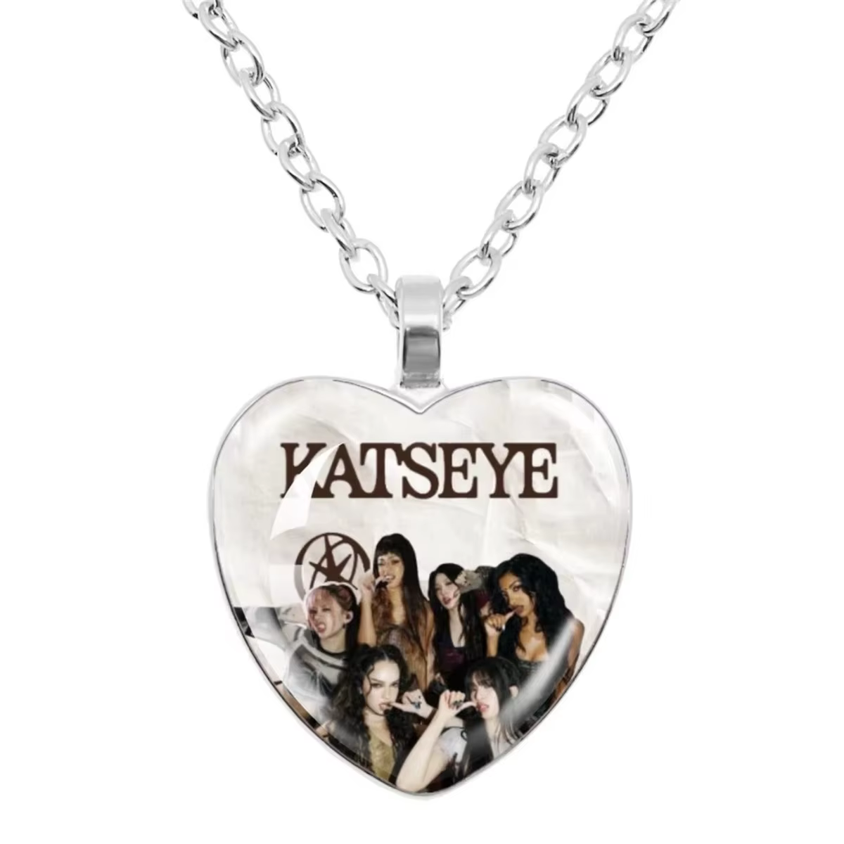 Collier pour femme KATSEYE, bijoux anime, pendentif, breloques Kpop Idol, accessoires, chaîne de cou en alliage, cadeau d'anniversaire pour fans