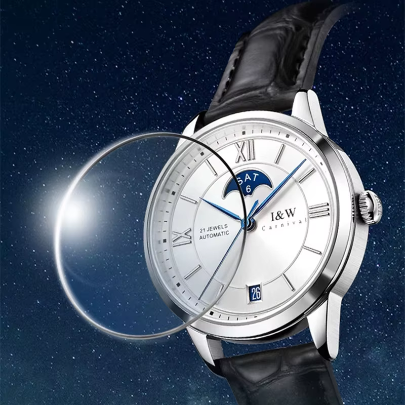CARNIVAL marque de luxe montre mécanique pour femmes dames mode saphir mouvement automatique montres étanche Reloj Mujer