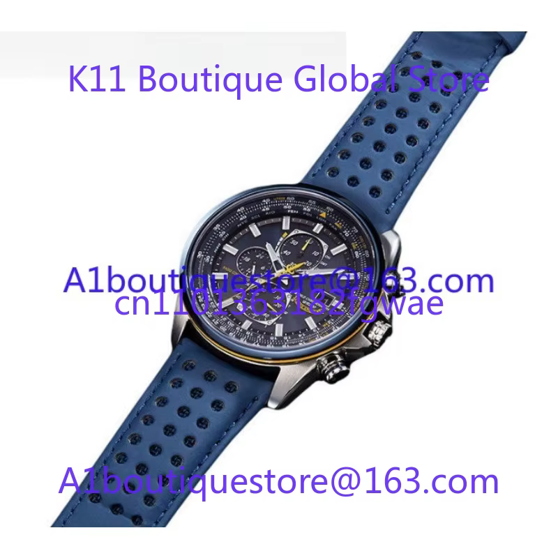 Montre pour homme à quartz Blue Angel avec multifonction à 4 boutons