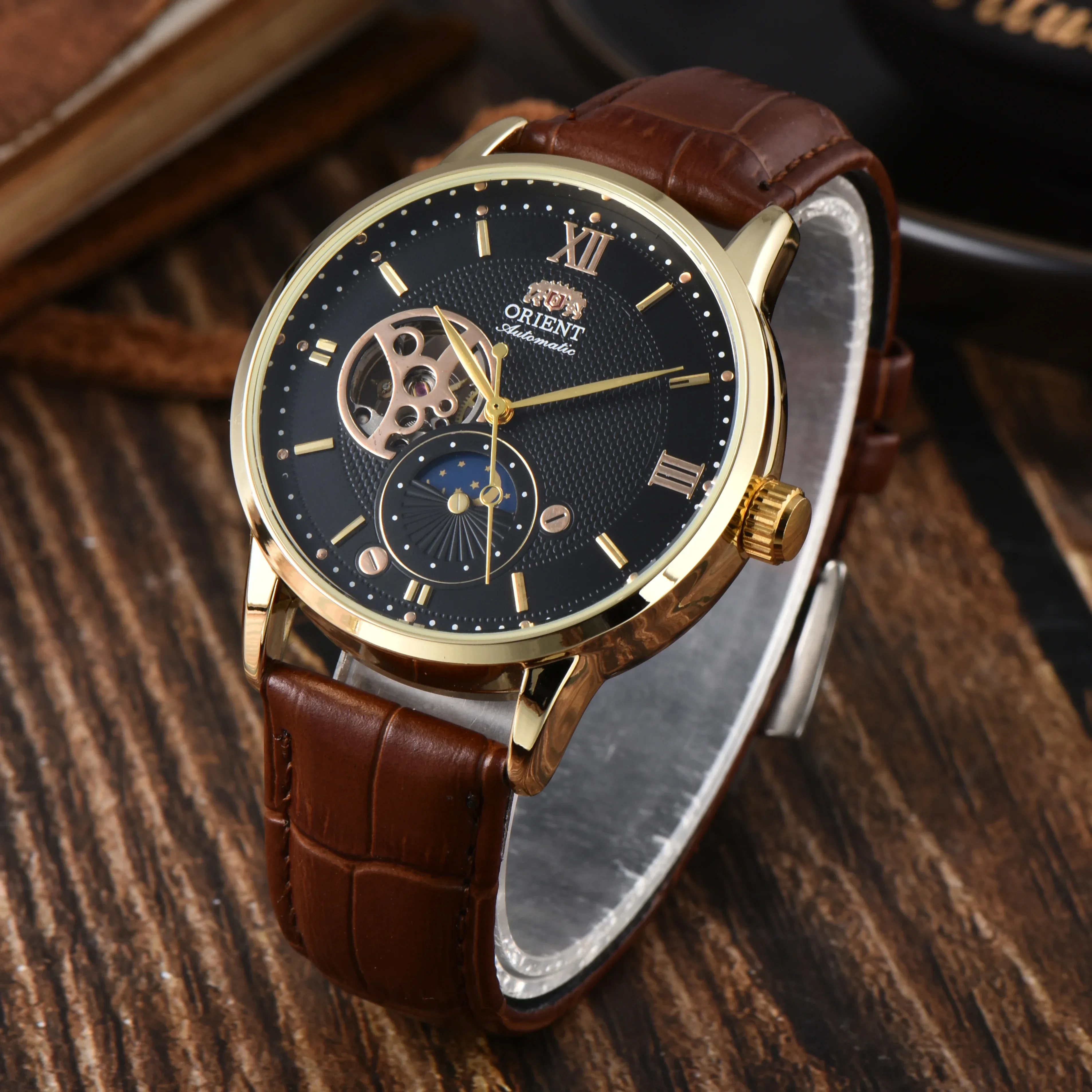DFDG Orient Sport Montre mécanique automatique unisexe Soleil