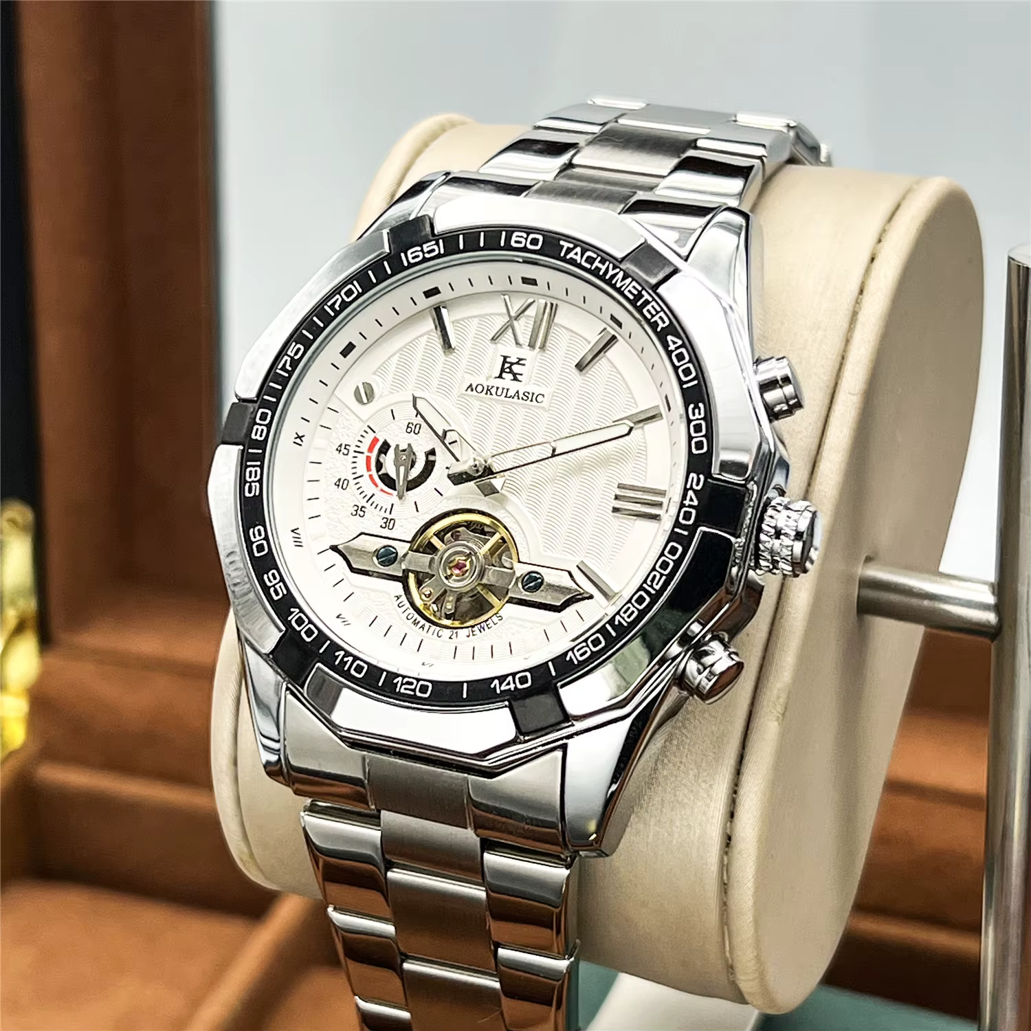 Montre automatique à remontage automatique pour homme
