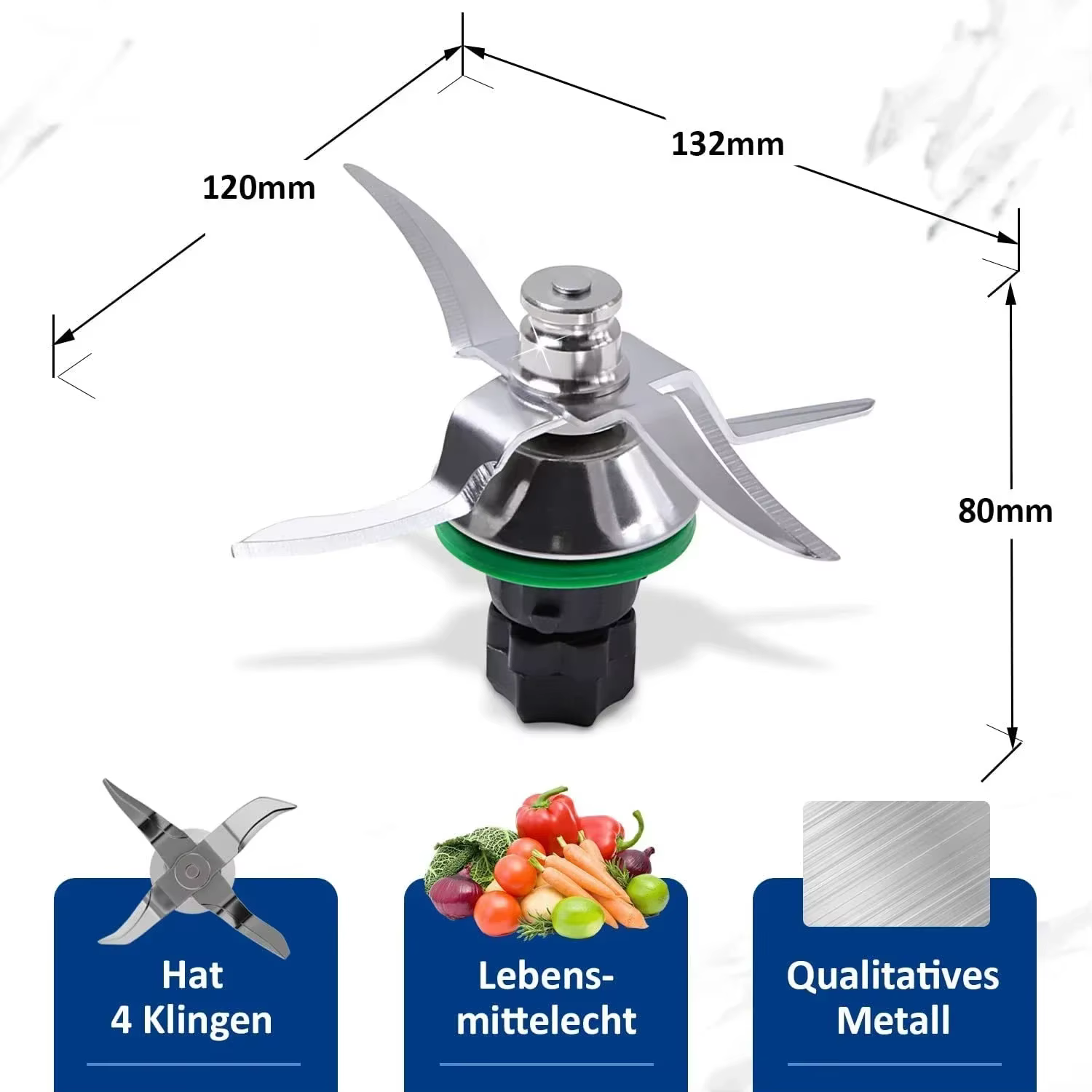 Les accessoires de Machine de cuisson de lame de mélangeur en acier inoxydable conviennent au jeu de couteaux universels Thermomix TM5/TM6/TM31