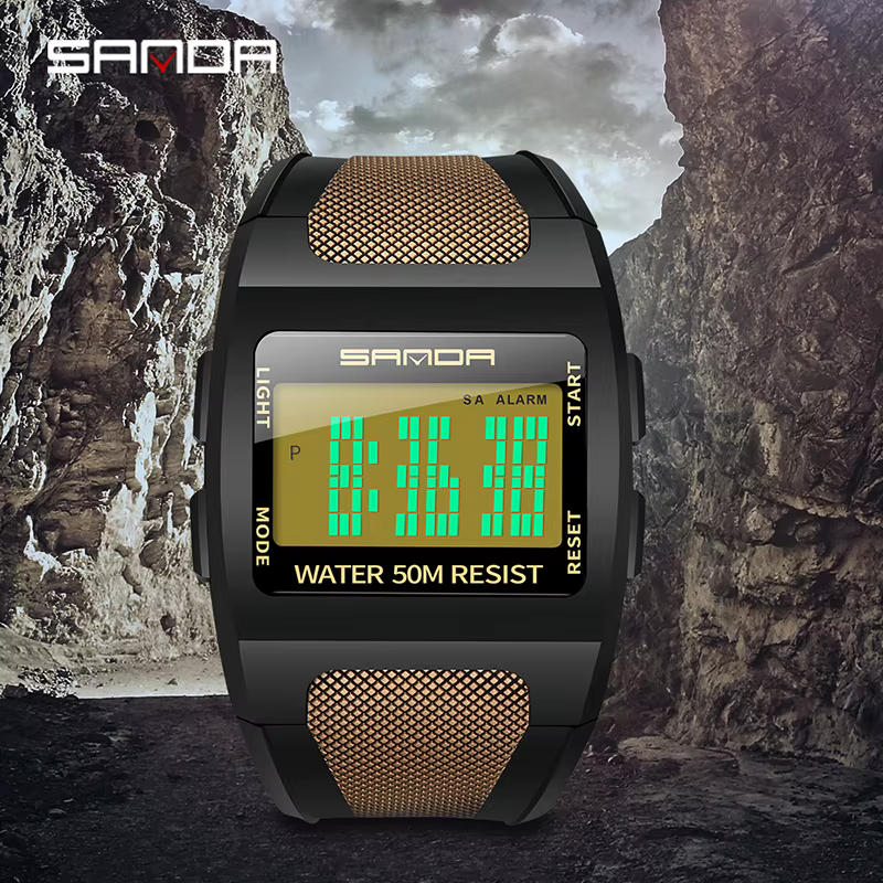 Montre numérique SANDA 222 pour hommes
