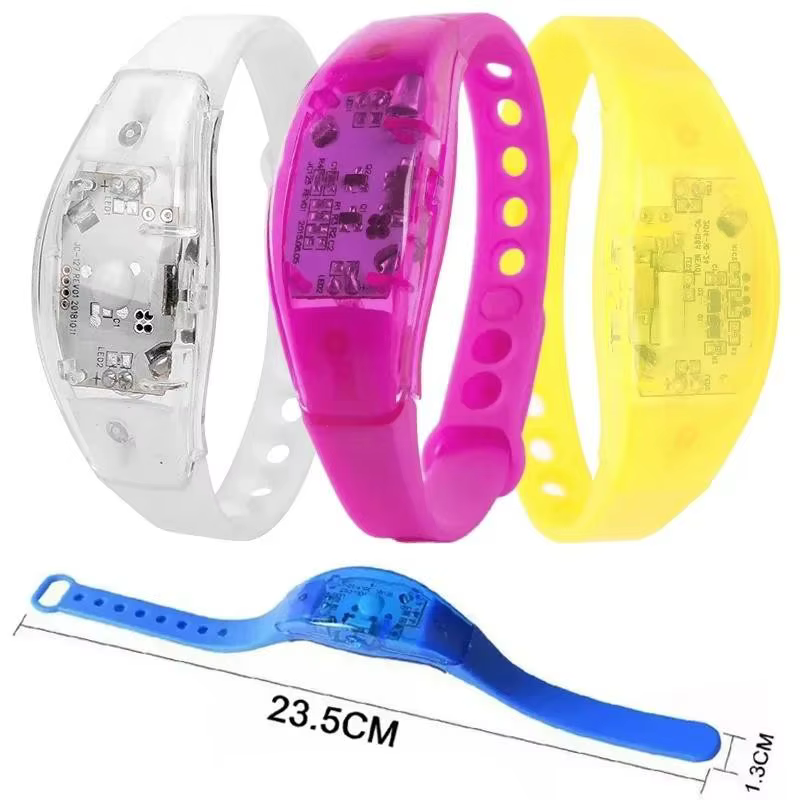 Bracelets LED personnalisables avec musique et son activés