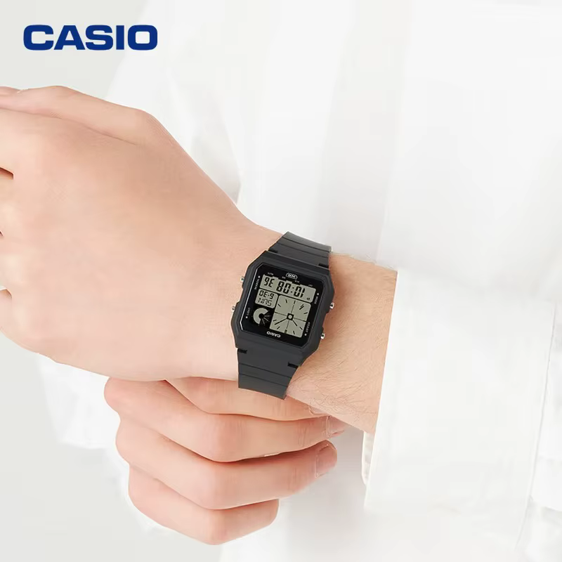 Montre-bracelet à quartz multifonctionnelle étanche CASIO LF-20W-1APF rétro à double affichage