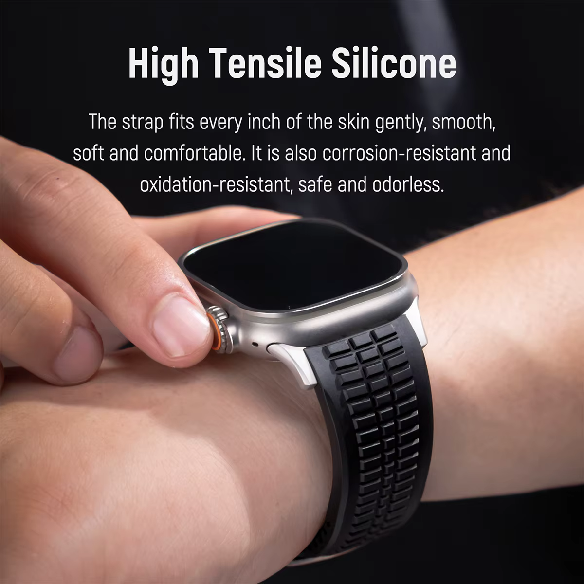 Bracelet de sport en Silicone pour Apple Watch Ultra 2