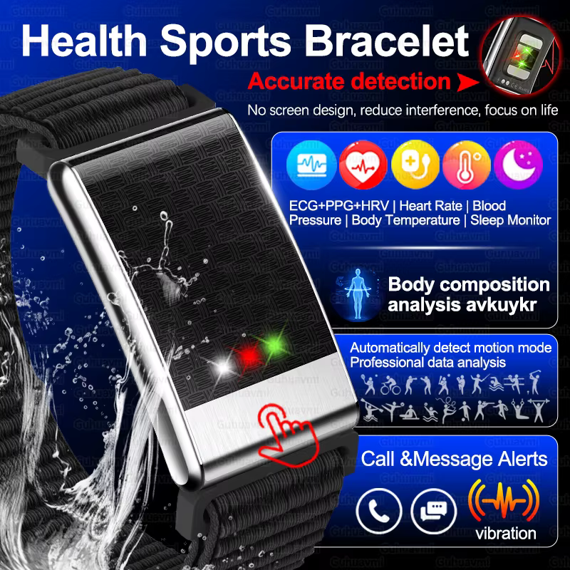 2026 nouveau ECG santé Bracelet intelligent hommes femmes fréquence cardiaque pression artérielle lipides sanguins acide uriculaire IP68 étanche Sport montres intelligentes