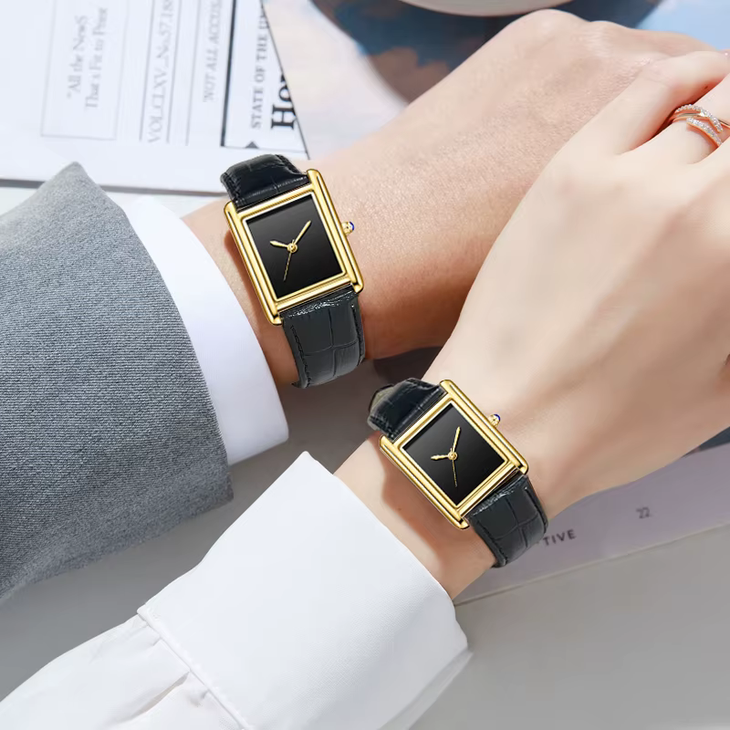 Reloj Top marque Couple montres pour hommes et femmes nouvelle mode bracelet en cuir étanche Quartz montre-bracelet cadeaux livraison directe