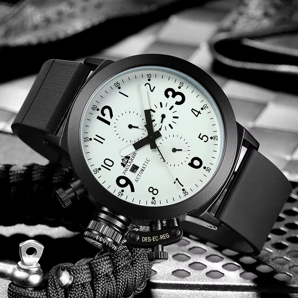 Montre automatique mécanique à remontage automatique pour homme