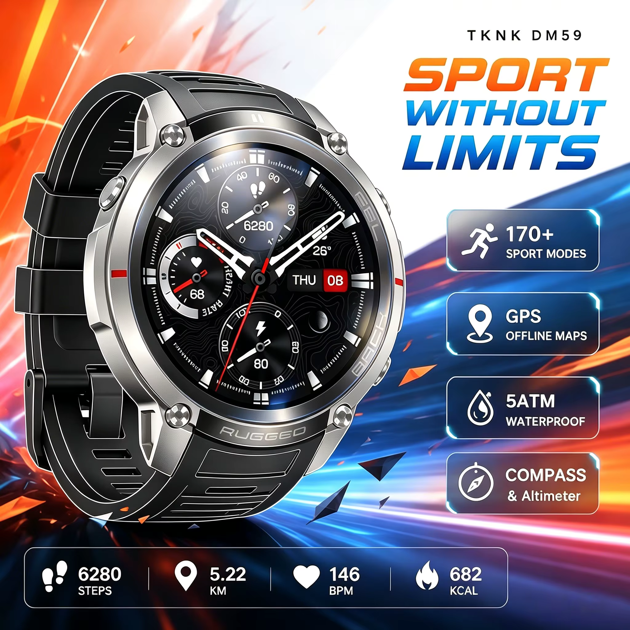 Nouvelle montre connectée GPS avec carte hors ligne