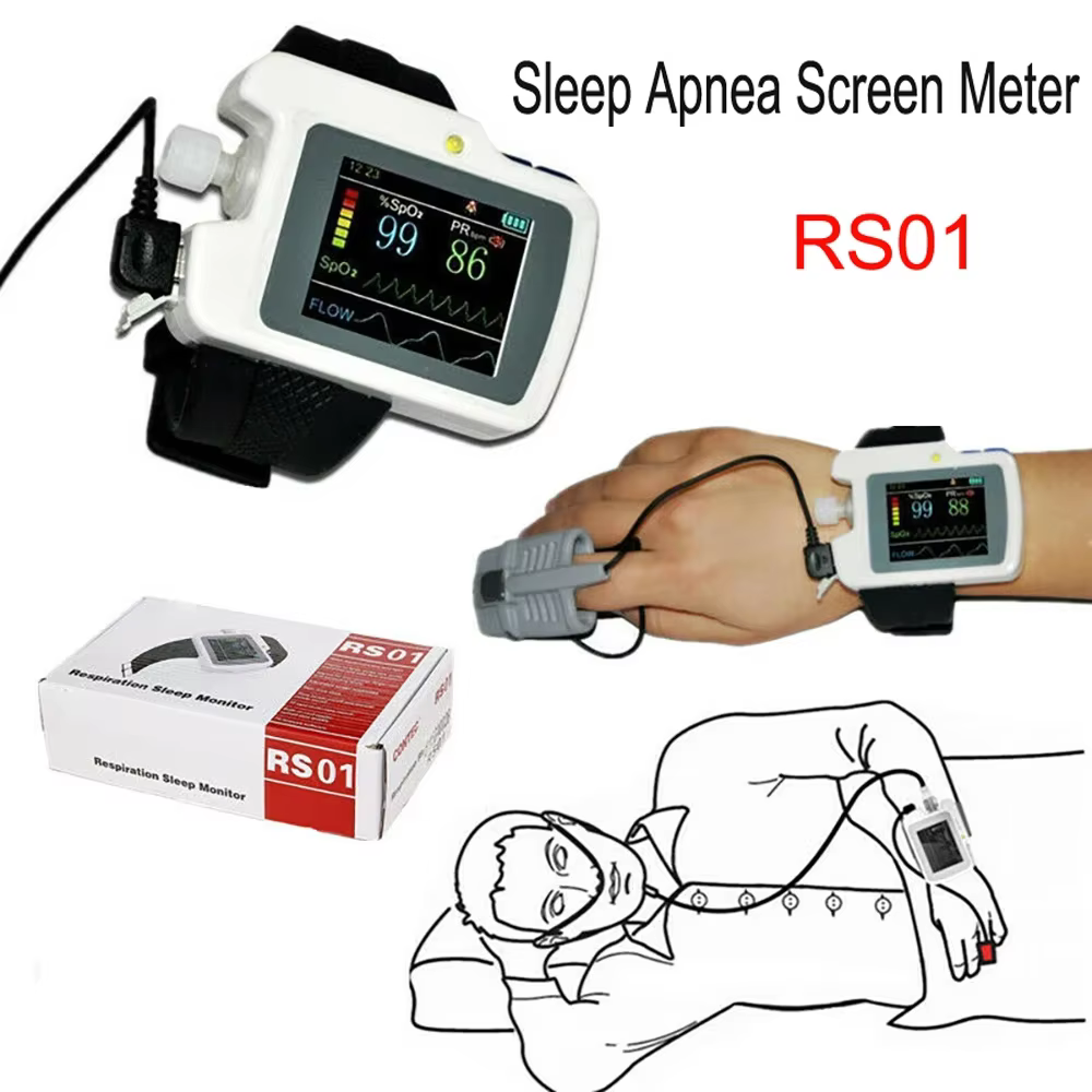 Fissurec RS01-Wrist-watch-Sleep-apnea-screen-meter-Respiration-Sleep-Monitor-PC-SW-CE