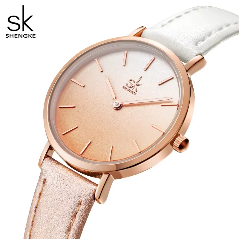 Shengke Simple mode montre pour femme haut de gamme