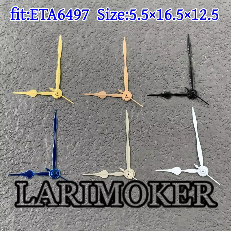 LARIMOKER ETA6497 aiguilles de montre or Rose blanc bleu noir argent et or