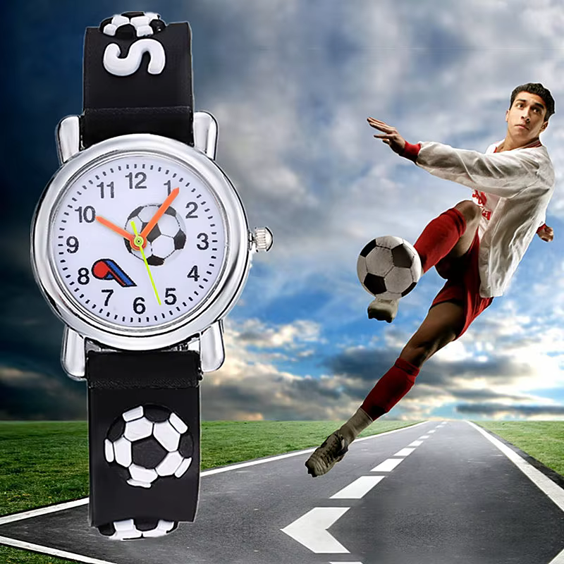 Montres de Football en Silicone pour enfants